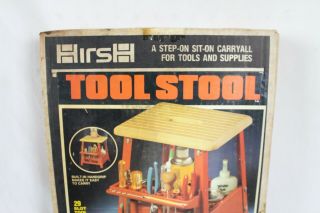 Vintage NOS Hirsh Tool Stool Step - on Carryall Model TTSL - 1 NOS Made in USA 2