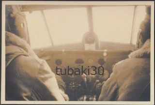 4 Ww2 Japan Army Air Forces Photo Pilots In Cockpit 1944