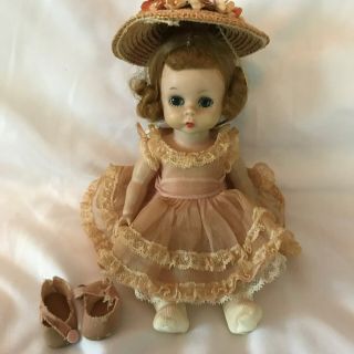 Vintage Madam Alexander - Kins doll and outfit 1950s triple stitched hair 7