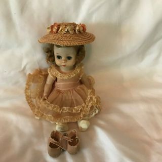 Vintage Madam Alexander - Kins doll and outfit 1950s triple stitched hair 8