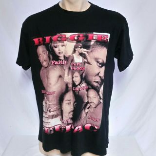 Vtg 90s Tupac Biggie Smalls Rap Tee T Shirt Single Stitch Snoop Double Sided Xl