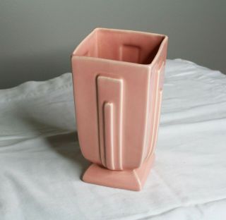 Vintage Pink Pacific Vase 3107 - Art Deco - Made in California USA 2