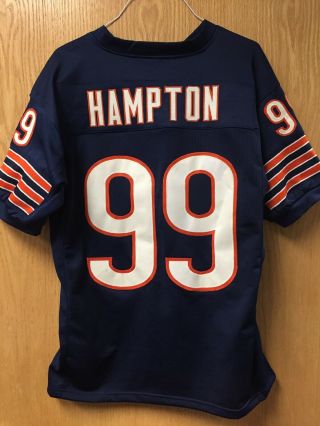 Sewn Vintage Rare Dan Hampton 99 Chicago Bears Custom Jersey - Size L (48)