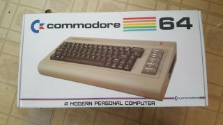 Rare Commodore Usa 64 Chasis W/keyboard Mib