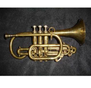 Vintage Chardon Freres Cornet Circa Early 1900s With Case.  Bb