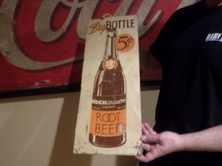 Vintage Tin Richardson Root Beer Sign