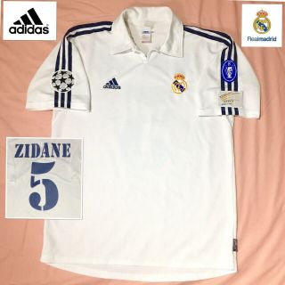 Real Madrid Football Shirt M Zidane Vintage 2001 Rare Adidas Jersey