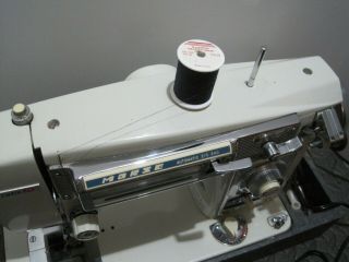 Vintage Morse Fotomatic IV Automatic Zig Zag Sewing Machine Model 4400,  Case 5