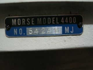 Vintage Morse Fotomatic IV Automatic Zig Zag Sewing Machine Model 4400,  Case 7