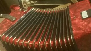 Vintage Weltmeister 3 - Row Button Accordion G - C - F - Made In Germany 4