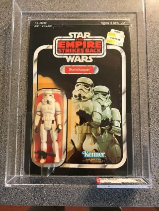 Vintage Kenner Star Wars Stormtrooper 41 Back - D Sku Afa 85 (85,  85,  80) Esb