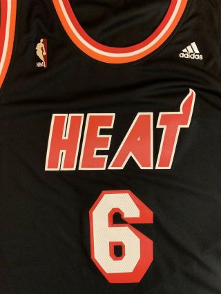Rare Adidas HWC NBA Miami Heat LeBron James Basketball Jersey 3