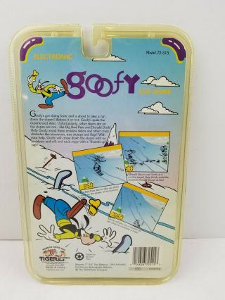VINTAGE 1992 TIGER ELECTRONICS WALT DISNEY HANDHELD LCD GAME GOOFY SNOW SKIING 4