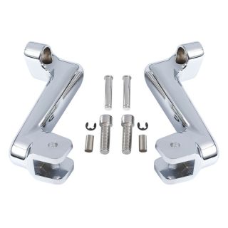 Chrome Passenger Foot Pegs Mount Bracket For Indian Chief Classic Vintage 14 - 18