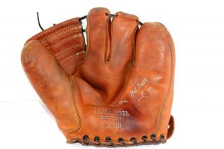 Vintage Wilson A2190 Pro Model Baseball Mitt Harry Brecheen The Ball Hawk Glove