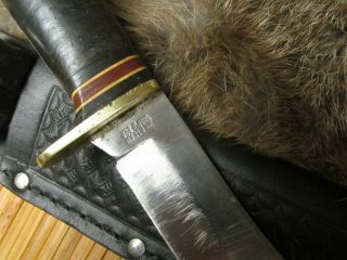 Vintage Western (OFFICAL BOY SCOUT) est.  1960’s CAMP/ HUNTING KNIFE with /Sheath 6