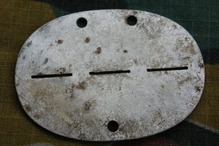 German Ww2 Battlefield Relic,  Empty Id Dog Tag