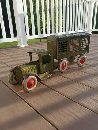 Vintage 1930 Structo Airport Mail Truck All.  Packard Rare