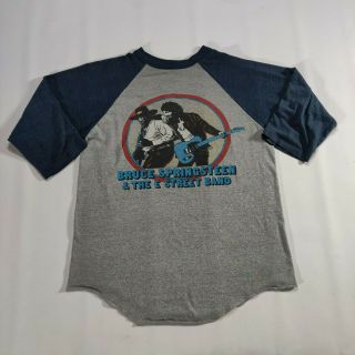 Vtg Bruce Springsteen & E Street Band World Tour 1980 - 81 Raglan T Shirt Large
