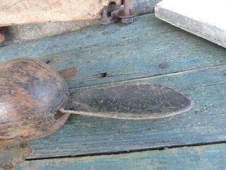 antique hand carved folk art beaver fish decoy paint lead weights aafa 5