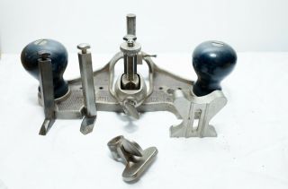 Vintage Stanley No 71 Router Plane - W/3 Cutters