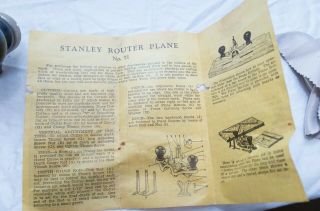 Vintage STANLEY No 71 ROUTER PLANE - w/3 Cutters 5