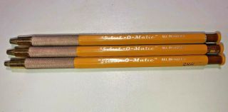 3 Vintage KOH - I - NOOR Select - O - Matic Lead Holder Drafting Pencil 5617,  Leads 3