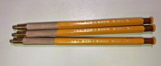 3 Vintage KOH - I - NOOR Select - O - Matic Lead Holder Drafting Pencil 5617,  Leads 5