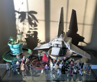 Vintage Star Wars.  First 12.  Afa.  Imperial Shuttle & Weapons - 42 Figures.