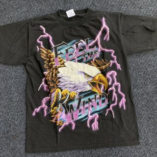 Vintage Feel The Wind American Thunder Shirt Size Large 90s Kanye Travis Scott