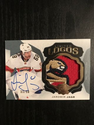 2016 - 17 The Cup Jaromir Jagr Limited Logos Rare Insane Patch A Beauty