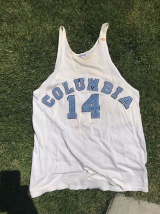 Vintage Columbia University Basketball Jersey Antique