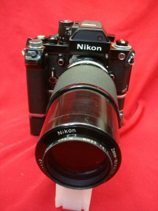 Vintage Nikon F2 35 Mm Slr Camera,  Lens,  Motor Drive,  Etc.  - Parts Only