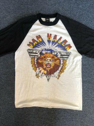 Vintage 1982 Van Halen Concert Tour Tee 80’s Rock T Shirt Size Large