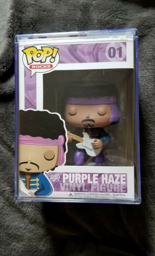 Jimi Hendrix Purple Haze Funko Pop Rocks 01 Rare ‐ Hard To Find