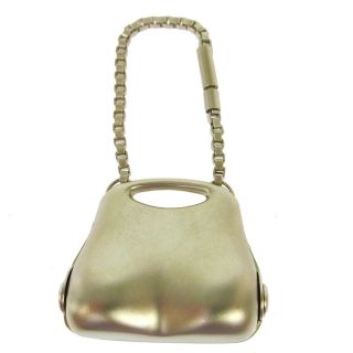 Authentic Chanel Vintage Bag Motif Key Chains Holder Silver Accessories Ak25863c