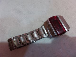 vintage Pulsar Elektronika 1 First Russian USSR Digital Red LED Wrist Watch 8479 2