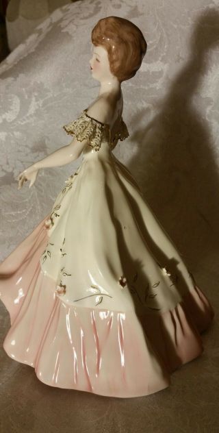 Extremely Rare Florence Ceramics Figurine Carol in Pink 4