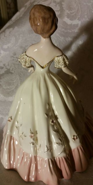 Extremely Rare Florence Ceramics Figurine Carol in Pink 5