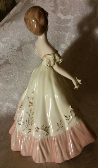 Extremely Rare Florence Ceramics Figurine Carol in Pink 6