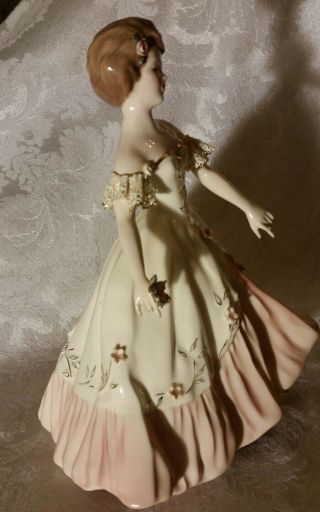 Extremely Rare Florence Ceramics Figurine Carol in Pink 7