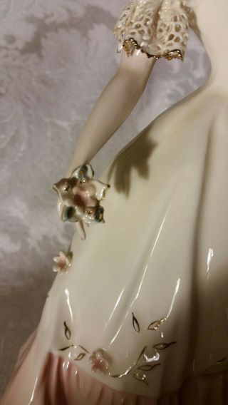 Extremely Rare Florence Ceramics Figurine Carol in Pink 9