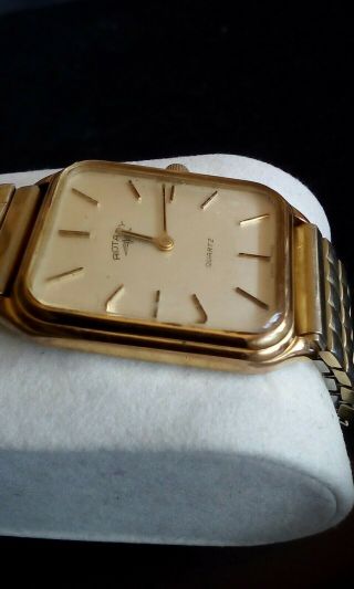 VINTAGE GENTS G.  P.  ROTARY QUARTZ BRACELET WATCH.  BATTERY IMMACULATE 3