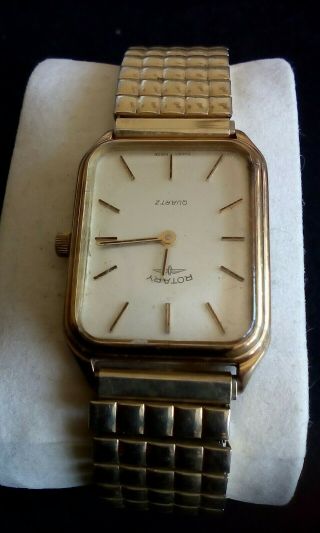 VINTAGE GENTS G.  P.  ROTARY QUARTZ BRACELET WATCH.  BATTERY IMMACULATE 4