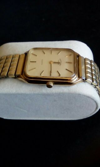 VINTAGE GENTS G.  P.  ROTARY QUARTZ BRACELET WATCH.  BATTERY IMMACULATE 5