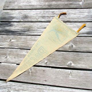 Green Bay Packers Pennant Vintage Gold Beige 11 Inch X 30 Inch 1950s Mid Century 5