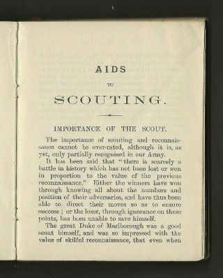 1899 - Boy Scout Book - Aids to Scouting - Baden Powell - 1st Edition - RARE 3