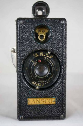 Ansco Memo Vintage Cartridge Half Frame 35mm Box Camera W/film Cartridges & Case