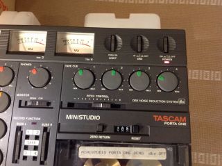 TASCAM Porta One MiniStudio Cassette Player/Recorder Rarely 8