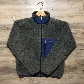 Vintage Patagonia Retro X Deep Pile Grey Fleece Made In Usa Size Small